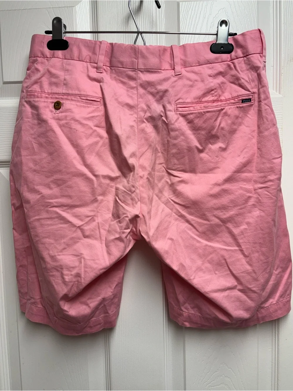 Polo Golf Ralph Lauren Men's Pink Cotton Twill Stretch Chino Shorts Size 30